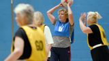 Women playing walking netball