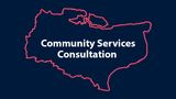Community Services consultation place inside the outline map of Kent