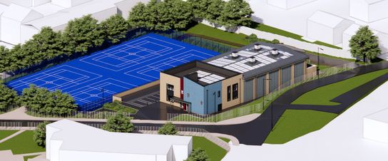 Plans of the new sports facilities at Oakwood Grammar School
