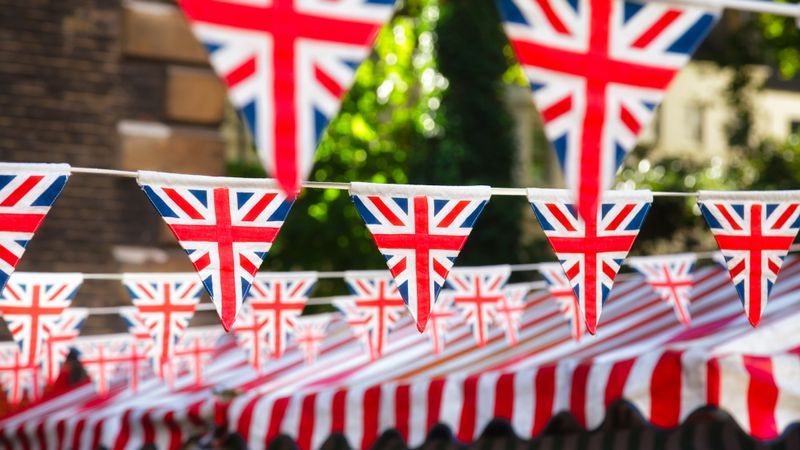 Street party and bunting
