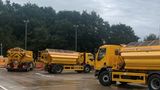 Gritters in Aylesford Highway Depot