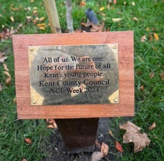 All of us:We are one plaque dedicated to care leavers