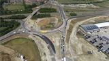 An aerial photo of the new Grovehurst Road junction