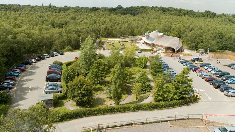 An aerial view of Shorne Country Park