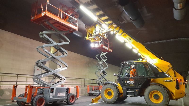 Works in the Chestfield Tunnel