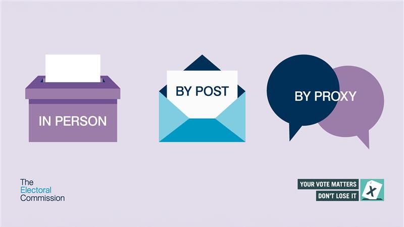 Electoral Commission advert encouraging people to ensure they are signed up to vote