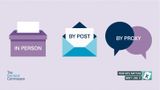Electoral Commission advert encouraging people to ensure they are signed up to vote