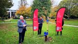 Coucillor Gary Cooke dedicating a tree to care leavers