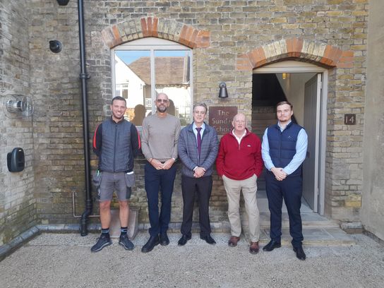 A group outside the newly-refurbished old Sunday School building in Deal after support from the No Use Empty scheme. 