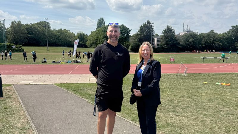 Ian Harman and Beverley Fordham at the KsENT Games