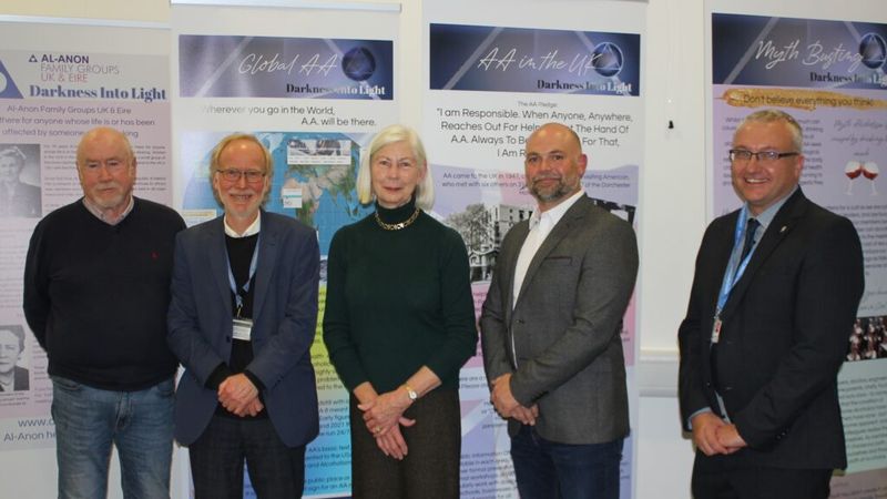 KCC Deputy Cabinet Member for Community and Regulatory Services, Sarah Hohler standing with other KCC staff , two male members either side of her