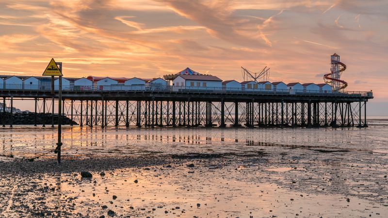 Herne Bay Pier at dusk