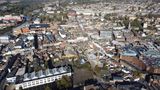 Aerial shot of the centre of Maidstone