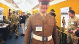 Sgt Jayden Poullard, a Cadet Force Adult Volunteer, in uniform at Kent County Council's reservist and cadet event at County Hall in Maidstone