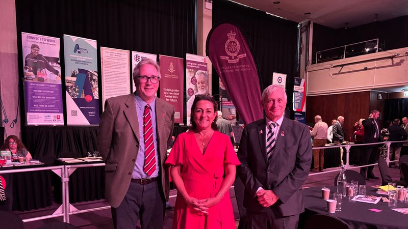 Left to right is Chairman of KCC, Jeremy Eustace; Cabinet Member for Communities and Regulatory Services, Richard Palmer Leader of KCC, Linden Kemkaran and 