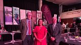 Left to right is Chairman of KCC, Jeremy Eustace; Cabinet Member for Communities and Regulatory Services, Richard Palmer Leader of KCC, Linden Kemkaran and 