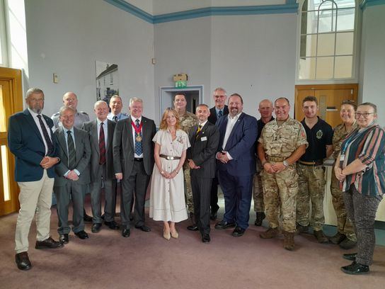 Gathered guests for Kent Reserves Day celebrations at County Hall