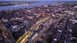 Aerial shot of Gravesend