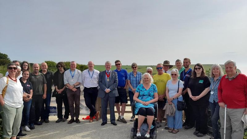 Opening of the new footpath