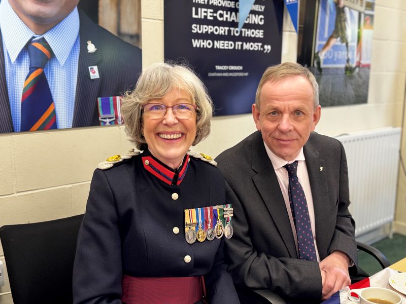 Colonel Jane Carey-Harris attends Victory in Europe 80th anniversary event in her uniform